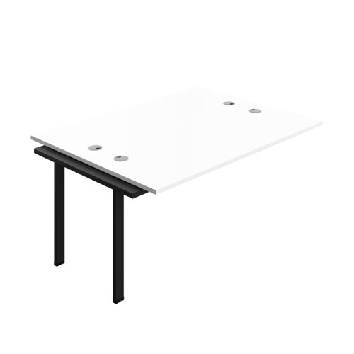 Synergy Bench Extension with Cable Ports: 2 Person (FSC) : 1600 600 White/Black