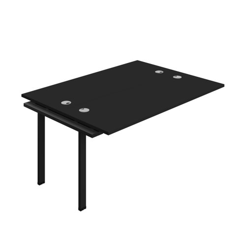 Synergy Bench Extension with Cable Ports: 2 Person (FSC) : 1600 700 Black/Black