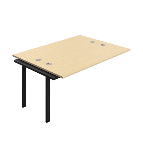 Synergy Bench Extension with Cable Ports: 2 Person (FSC) : 1600 700 Maple/Black