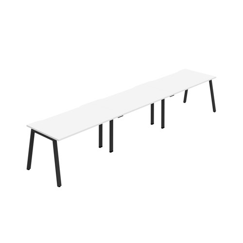 Synergy 3SP Bench Desk 1400X800mm A-Frame White/Black