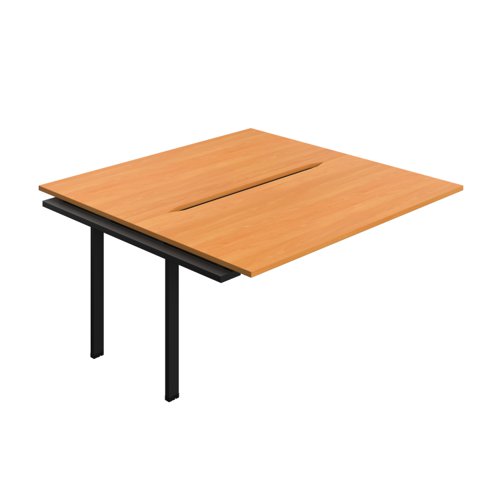 Synergy Bench Extension with Cut Out: 2 Person (FSC) : 1600 800 Beech/Black