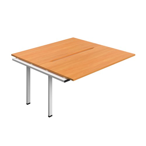 Synergy Bench Extension with Cut Out: 2 Person (FSC) : 1600 800 Beech/White