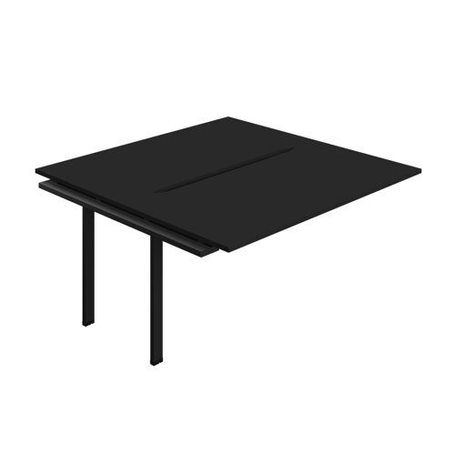 Synergy Bench Extension with Cut Out: 2 Person (FSC) : 1600 800 Black/Black