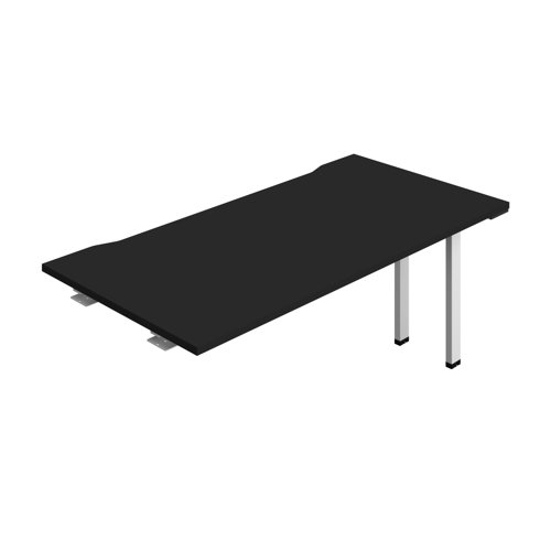 Synergy Bench Extension with Cut Out: 1 Person (FSC) : 1600 800 Black/White