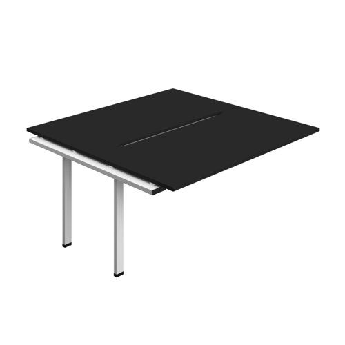 Synergy Bench Extension with Cut Out: 2 Person (FSC) : 1600 800 Black/White