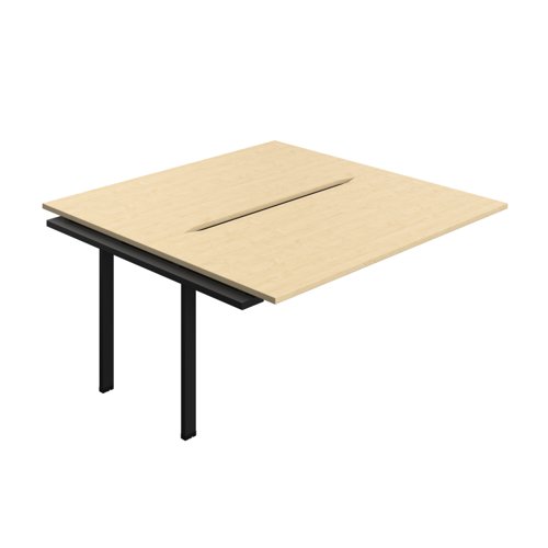 Synergy Bench Extension with Cut Out: 2 Person (FSC) : 1600 800 Maple/Black