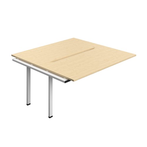 Synergy Bench Extension with Cut Out: 2 Person (FSC) : 1600 800 Maple/White