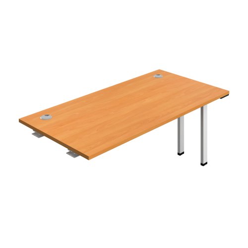 Synergy Bench Extension with Cable Ports: 1 Person (FSC) : 1600 800 Beech/White