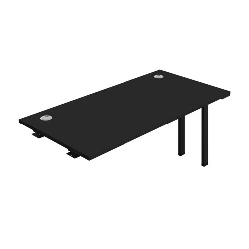 Synergy Bench Extension with Cable Ports: 1 Person (FSC) : 1600 800 Black/Black
