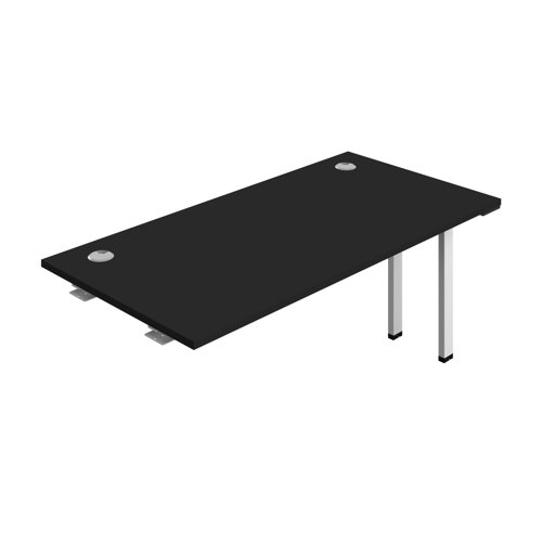 Synergy Bench Extension with Cable Ports: 1 Person (FSC) : 1600 800 Black/White