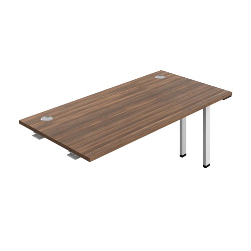 Synergy Bench Extension with Cable Ports: 1 Person (FSC) : 1600 800 Dark Walnut/White