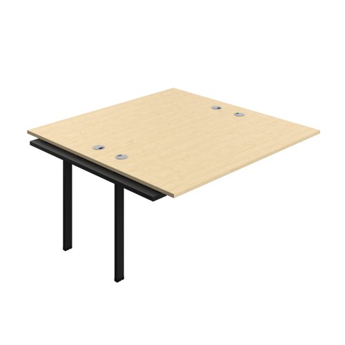 Synergy Bench Extension with Cable Ports: 2 Person (FSC) : 1600 800 Maple/Black