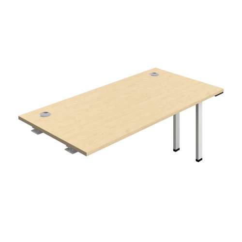 Synergy Bench Extension with Cable Ports: 1 Person (FSC) : 1600 800 Maple/White