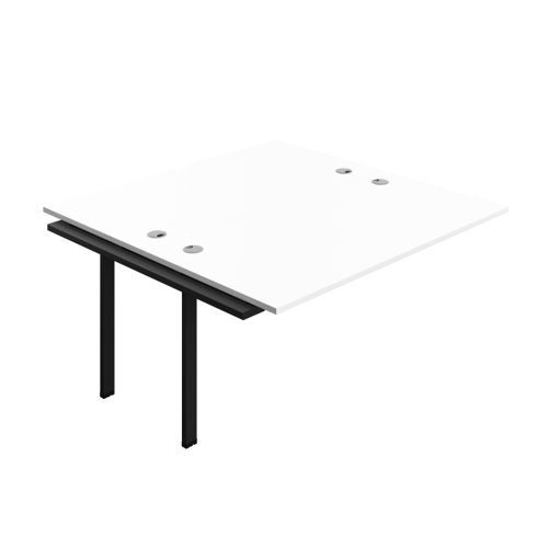 Synergy Bench Extension with Cable Ports: 2 Person (FSC) : 1600 800 White/Black