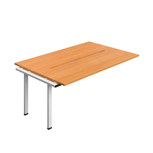 Synergy Bench Extension with Cut Out: 2 Person (FSC) : 1800 600 Beech/White