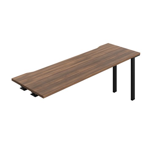 Synergy Bench Extension with Cut Out: 1 Person (FSC) : 1800 600 Dark Walnut/Black