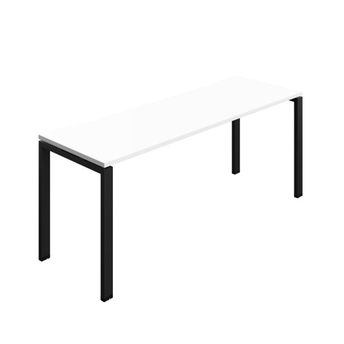 Synergy Bench with Cut Out: 1 Person (FSC) : Goal Post Leg : 1800 600 White/Black