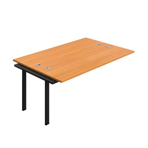 SYN1860CPBEBK2PX Synergy Bench Extension with Cable Ports: 2 Person (FSC) : 1800 600 Beech/Black