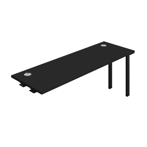 Synergy Bench Extension with Cable Ports: 1 Person (FSC) : 1800 600 Black/Black