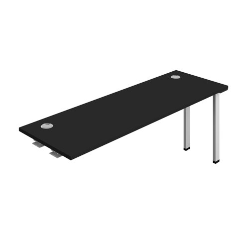 Synergy Bench Extension with Cable Ports: 1 Person (FSC) : 1800 600 Black/Silver