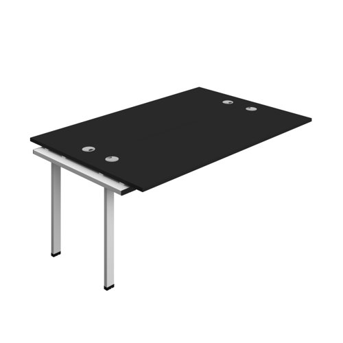 Synergy Bench Extension with Cable Ports: 2 Person (FSC) : 1800 600 Black/Silver