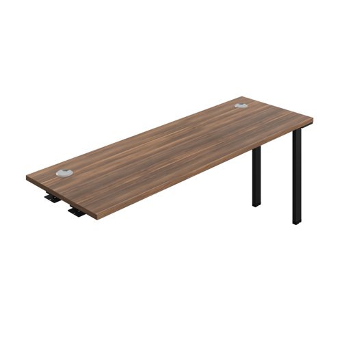 Synergy Bench Extension with Cable Ports: 1 Person (FSC) : 1800 600 Dark Walnut/Black