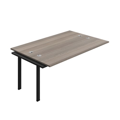 Synergy Bench Extension with Cable Ports: 2 Person (FSC) : 1800 600 Grey Oak/Black