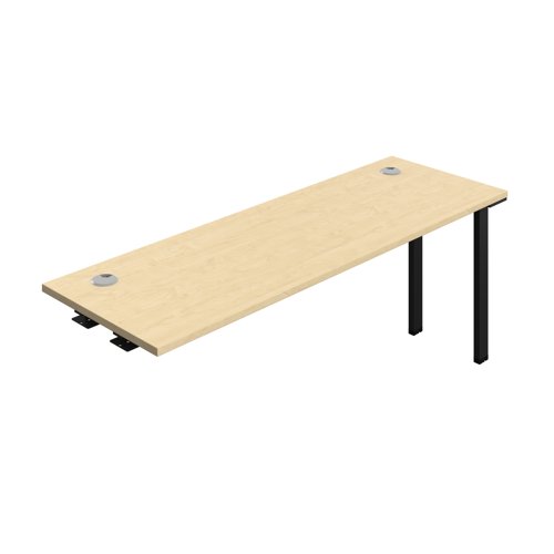 Synergy Bench Extension with Cable Ports: 1 Person (FSC) : 1800 600 Maple/Black