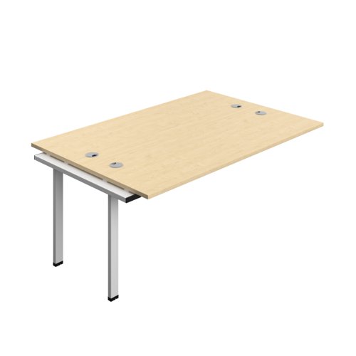 Synergy Bench Extension with Cable Ports: 2 Person (FSC) : 1800 600 Maple/Silver