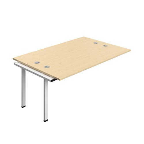 Synergy Bench Extension with Cable Ports: 2 Person (FSC) : 1800 600 Maple/White