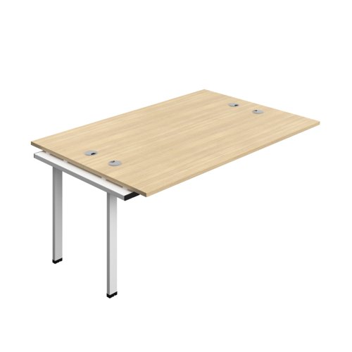 Synergy Bench Extension with Cable Ports: 2 Person (FSC) : 1800 600 Nova Oak/White