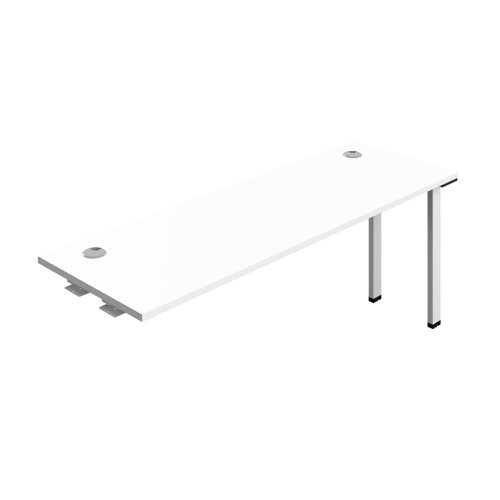 Synergy Bench Extension with Cable Ports: 1 Person (FSC) : 1800 600 White/White