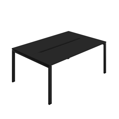 Synergy Bench with Cut Out: 2 Person (FSC) : Goal Post Leg : 1800 700 Black/Black