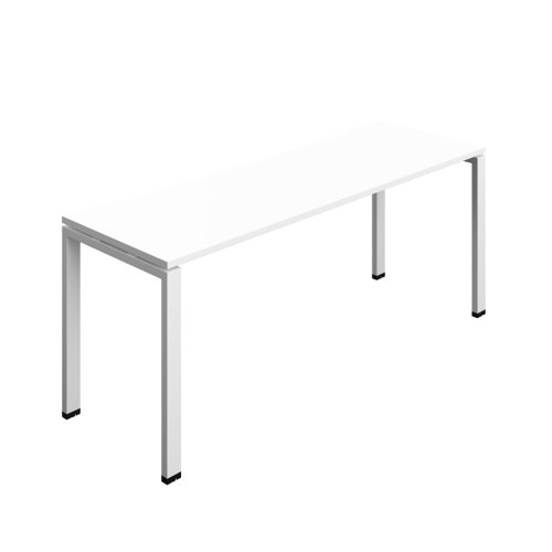 Synergy Bench with Cut Out: 1 Person (FSC) : Goal Post Leg : 1800 700 White/White