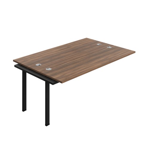 Synergy Bench Extension with Cable Ports: 2 Person (FSC) : 1800 700 Dark Walnut/Black