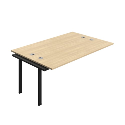 Synergy Bench Extension with Cable Ports: 2 Person (FSC) : 1800 700 Nova Oak/Black