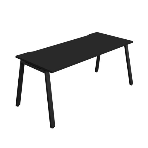 Synergy Bench with Cut Out: 1 Person (FSC) : A-Frame Leg : 1800 800 Black/Black