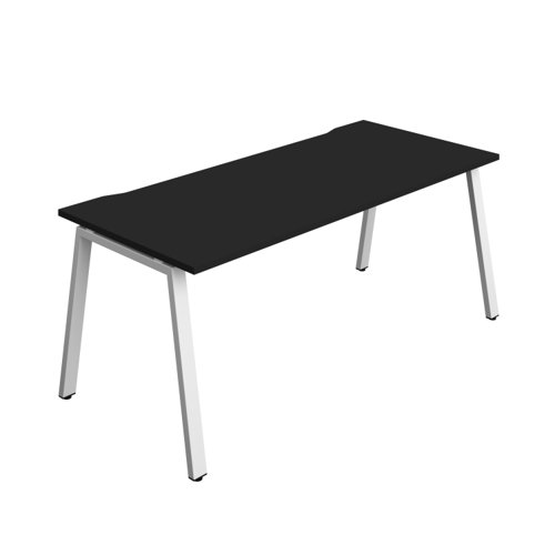 Synergy Bench with Cut Out: 1 Person (FSC) : A-Frame Leg : 1800 800 Black/White