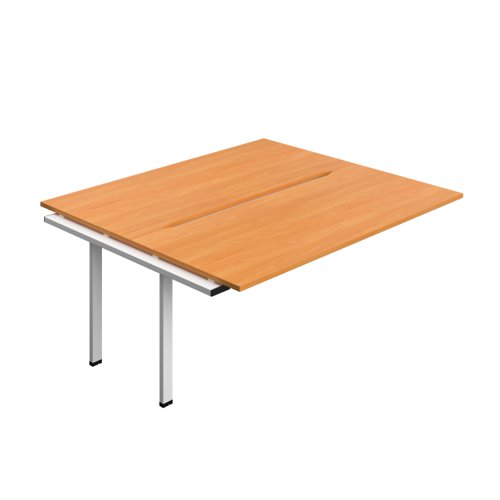Synergy Bench Extension with Cut Out: 2 Person (FSC) : 1800 800 Beech/White