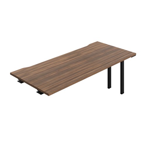 Synergy Bench Extension with Cut Out: 1 Person (FSC) : 1800 800 Dark Walnut/Black