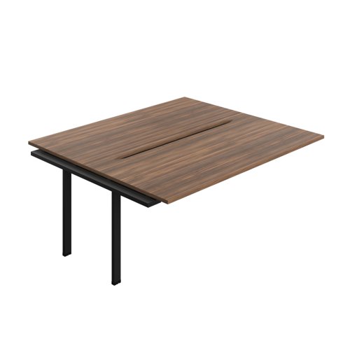 Synergy Bench Extension with Cut Out: 2 Person (FSC) : 1800 800 Dark Walnut/Black