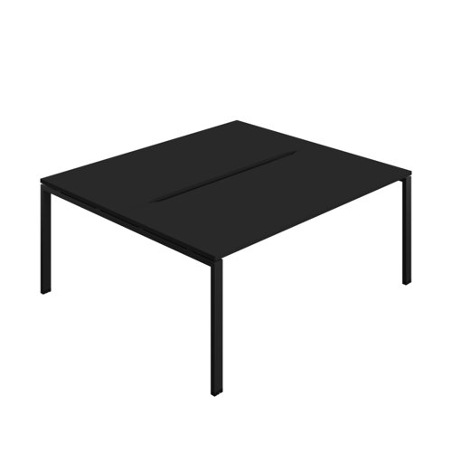 Synergy Bench with Cut Out: 2 Person (FSC) : Goal Post Leg : 1800 800 Black/Black