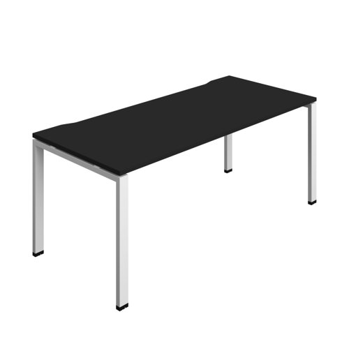 Synergy Bench with Cut Out: 1 Person (FSC) : Goal Post Leg : 1800 800 Black/White