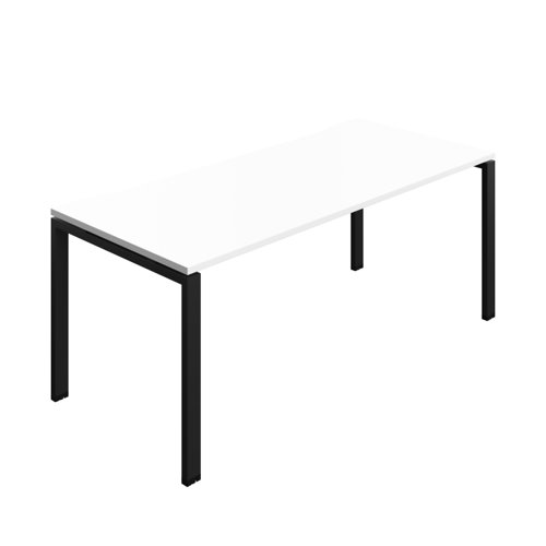 Synergy Bench with Cut Out: 1 Person (FSC) : Goal Post Leg : 1800 800 White/Black