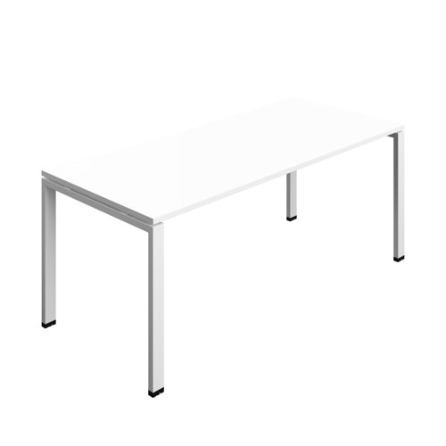 Synergy Bench with Cut Out: 1 Person (FSC) : Goal Post Leg : 1800 800 White/White