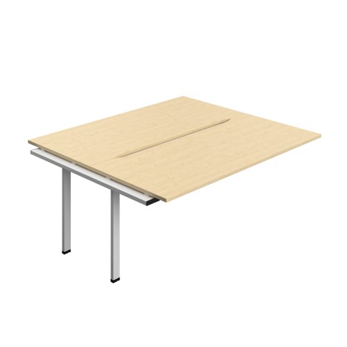 Synergy Bench Extension with Cut Out: 2 Person (FSC) : 1800 800 Maple/Silver