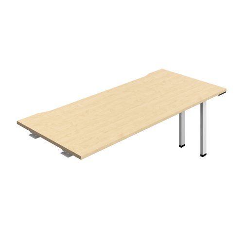 Synergy Bench Extension with Cut Out: 1 Person (FSC) : 1800 800 Maple/White