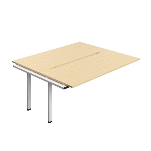 Synergy Bench Extension with Cut Out: 2 Person (FSC) : 1800 800 Maple/White