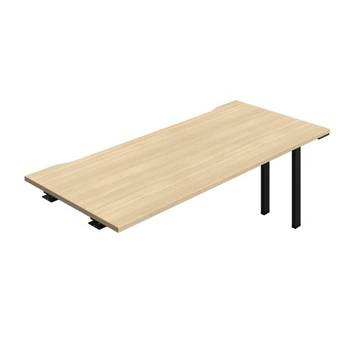 Synergy Bench Extension with Cut Out: 1 Person (FSC) : 1800 800 Nova Oak/Black