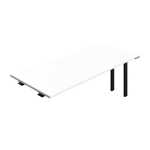 Synergy Bench Extension with Cut Out: 1 Person (FSC) : 1800 800 White/Black
